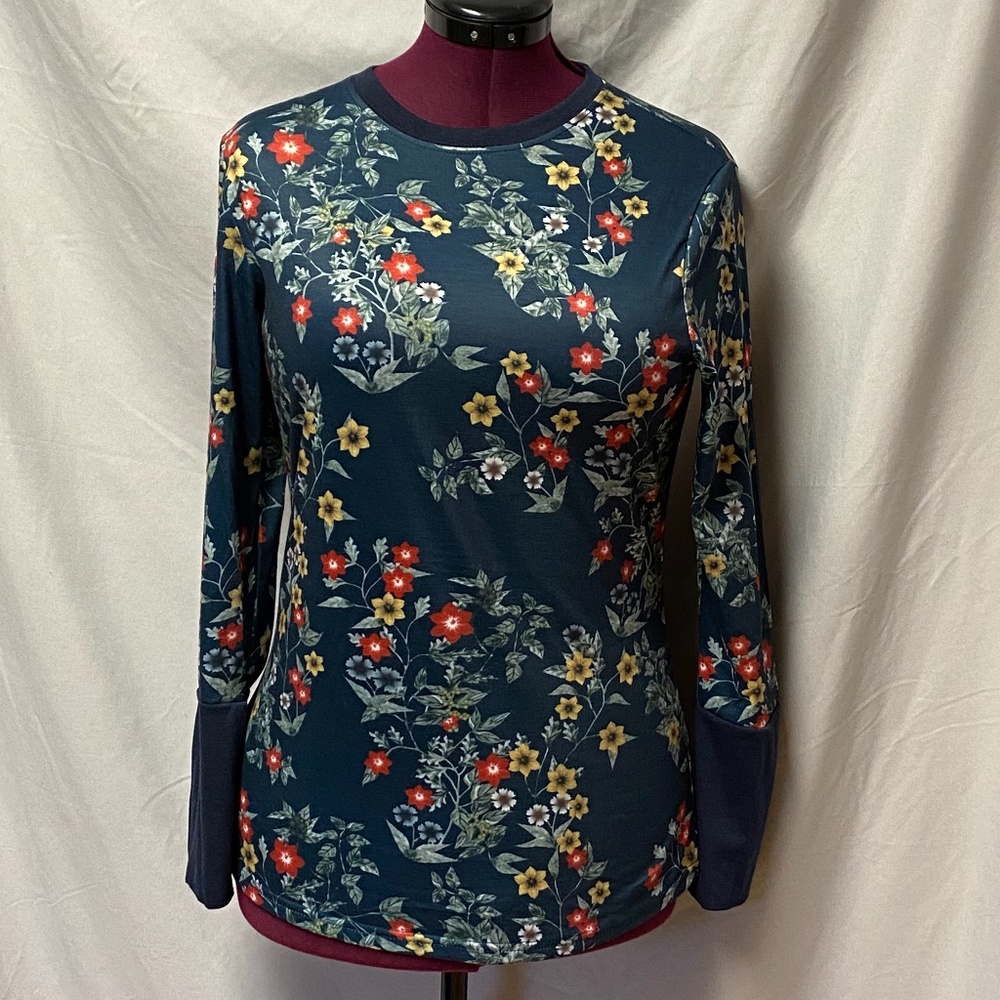 Misslook floral long sleeve top